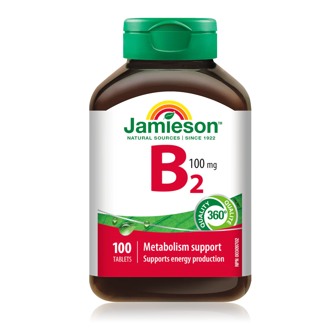 Jamieson Vitamin B2 (Riboflavin) 100 mg – 100 Caplets