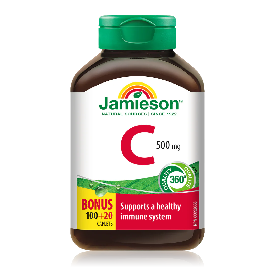Jamieson Vitamin C 500 mg – 100 + 20 Caplets