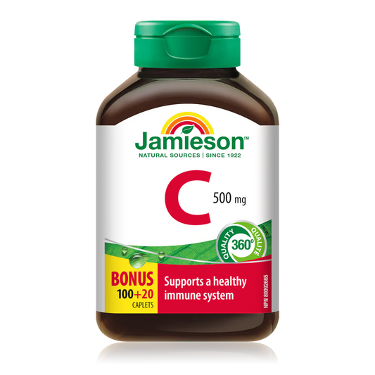 Jamieson Vitamin C 500 mg – 100 + 20 Caplets