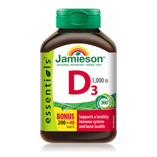 Jamieson Vitamin D3 1000 IU – 200 + 40 Caplets