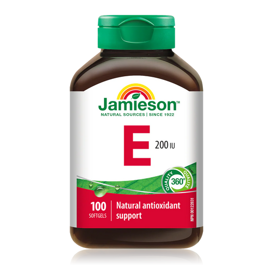 Jamieson Vitamin E 200 IU – 100 Caplets