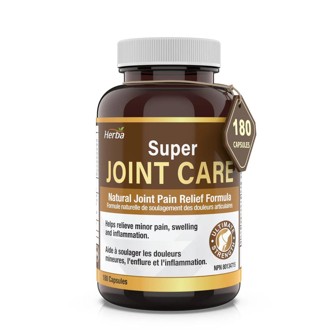 Herba Joint Care Supplement with Glucosamine, Chondroitin & MSM – 180 Capsules