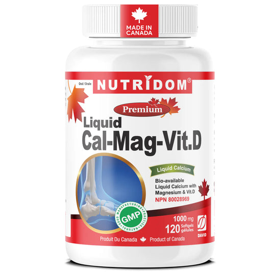 Nutridom Liquid Cal-Mag-Vit D – 120 Softgels