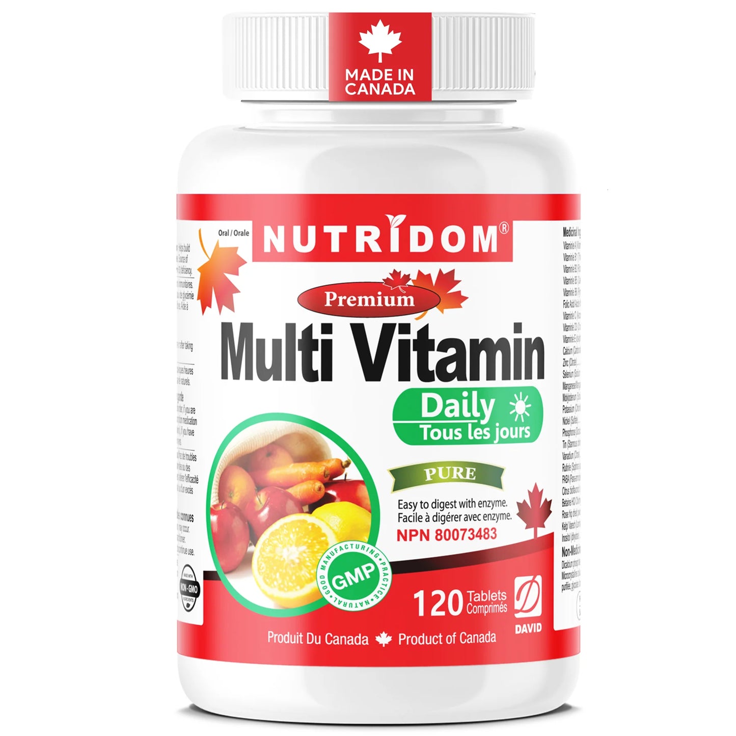 Nutridom Daily Multivitamin – 120 Caps