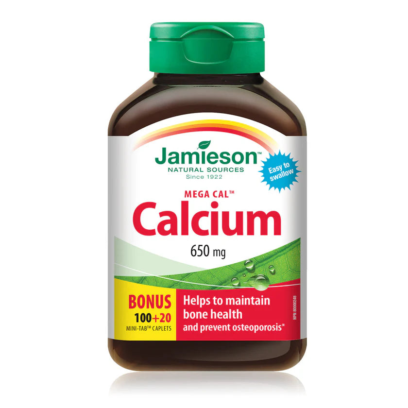 Jamieson Mega Cal Calcium 650 mg – 120 Caplets