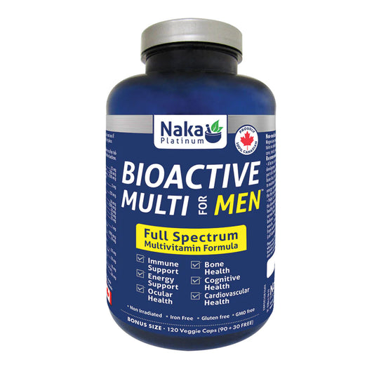 Naka Platinum BioActive Multi for Men – 90 + 30 Veggie Caps