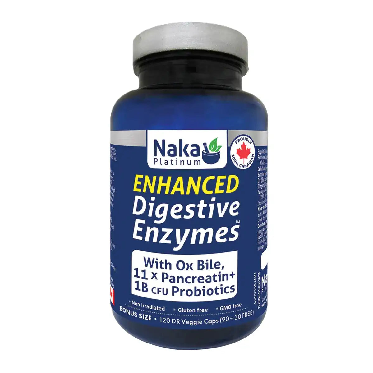 Naka Platinum Enhanced Digestive Enzymes – 120 Veggie Caps