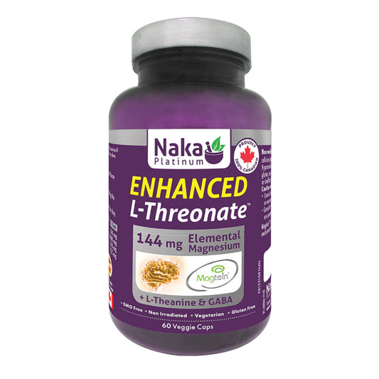Naka Platinum Enhanced Magnesium L-Threonate – 60 Veggie Caps