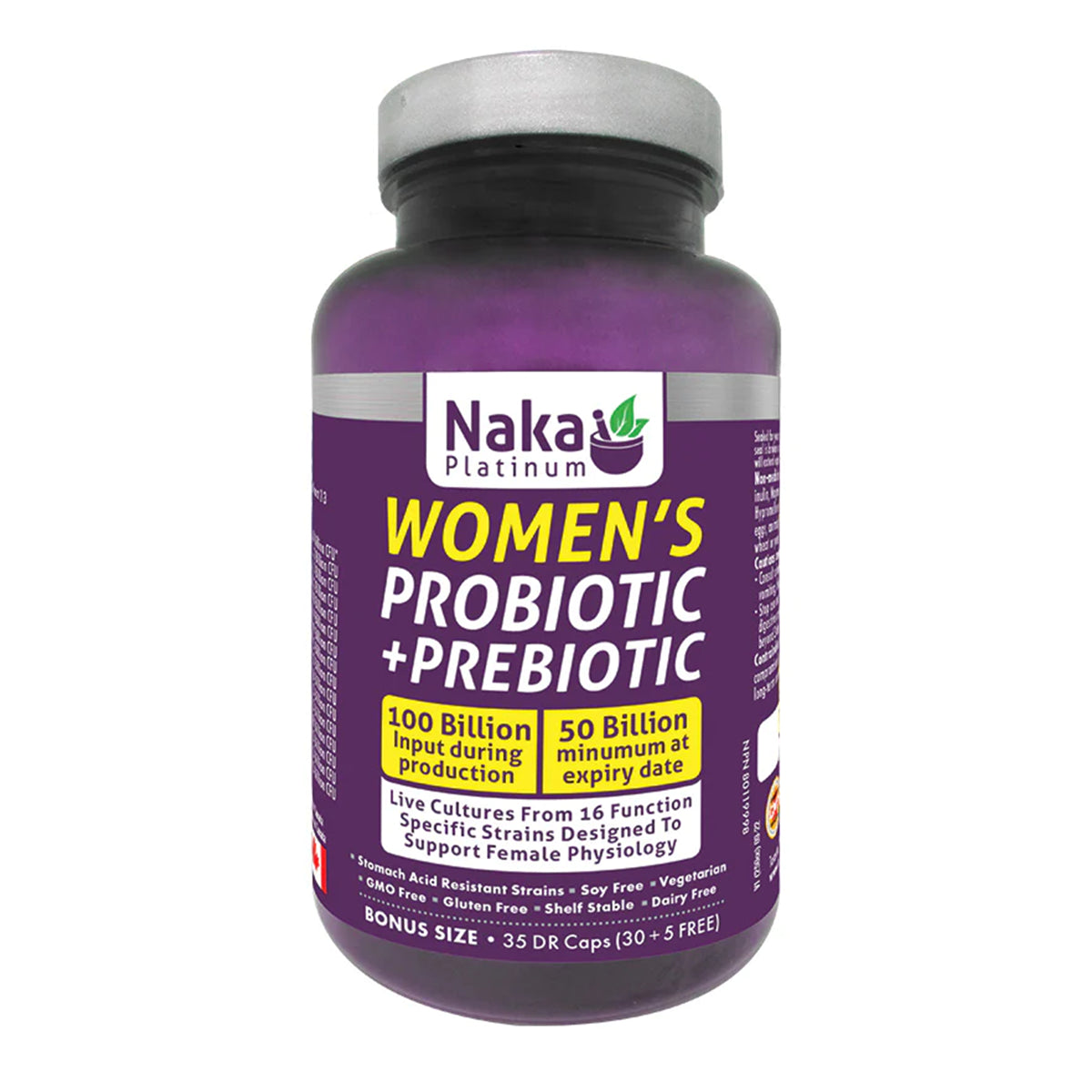 Naka Platinum Women's Probiotic + Prebiotic – 35 Capsules