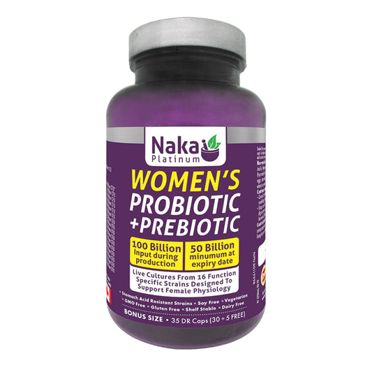 Naka Platinum Women's Probiotic + Prebiotic – 35 Capsules