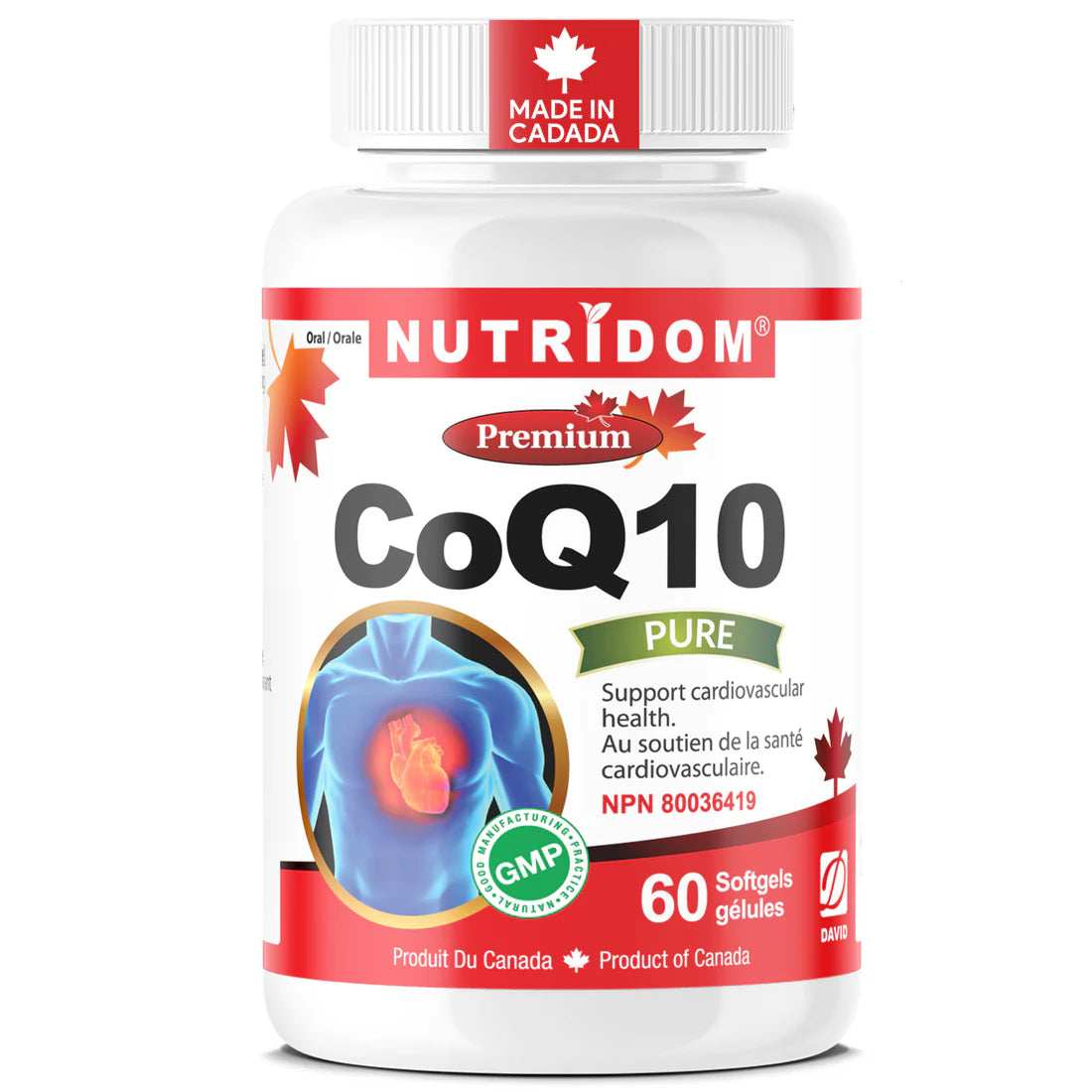Nutridom CoQ10 (100mg) – 60 Softgels
