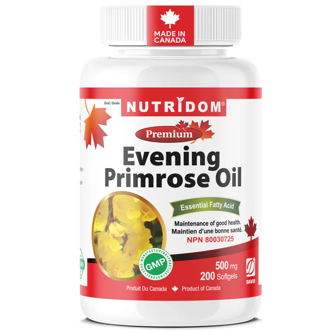 Nutridom Evening Primrose Oil – 200 Softgels
