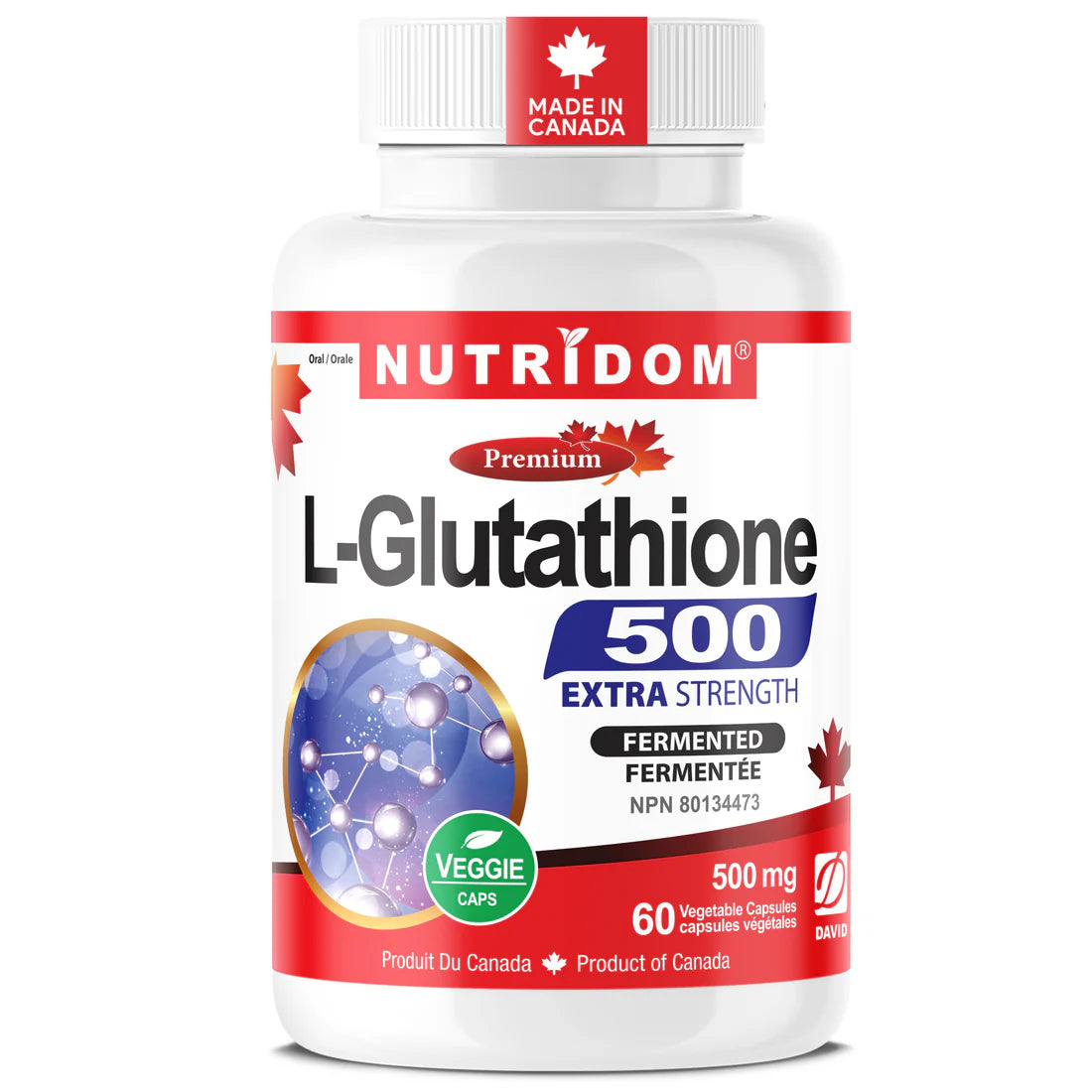 Nutridom L-Glutathione Extra Strength – 60 Capsules