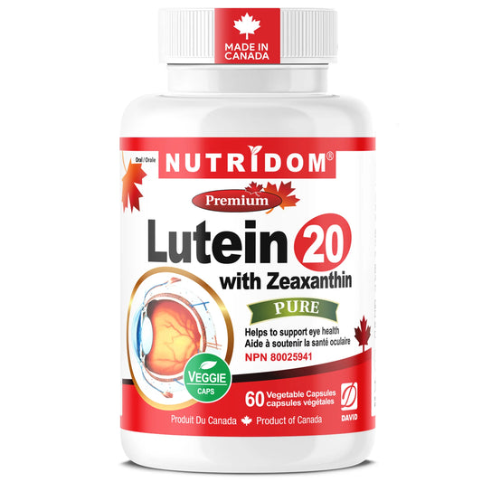 Nutridom Lutein 20 mg with Zeaxanthin – 60 Vcaps