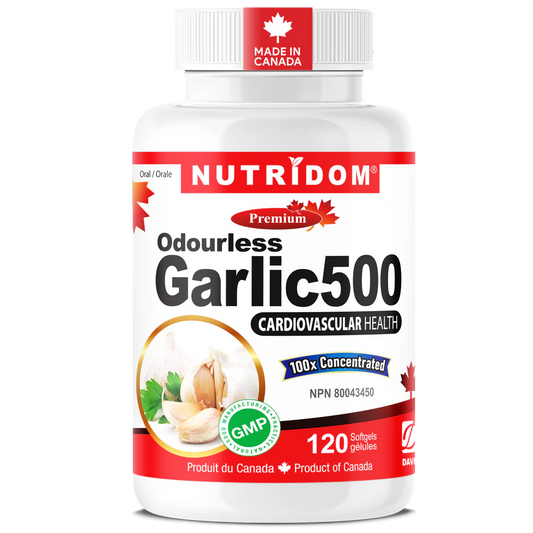 Nutridom Odourless Garlic – 120 Softgels