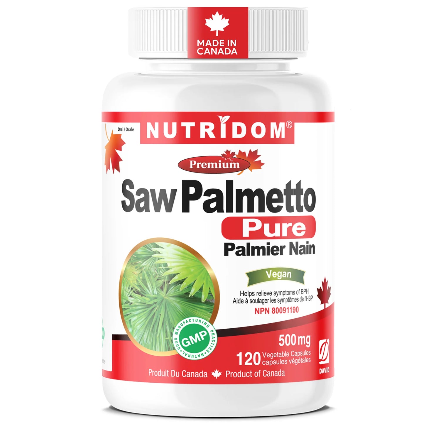 Nutridom Pure Saw Palmetto – 500mg | 120 Vcaps
