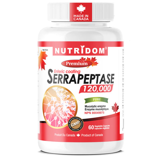 Nutridom Serrapeptase – 60 Capsules