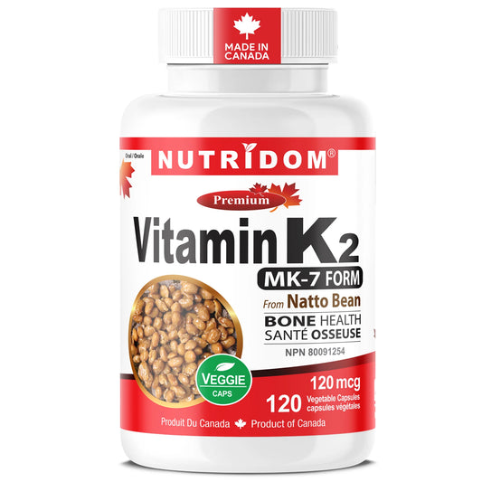 Nutridom Vitamin K2 – 120mcg | 120 Vcaps