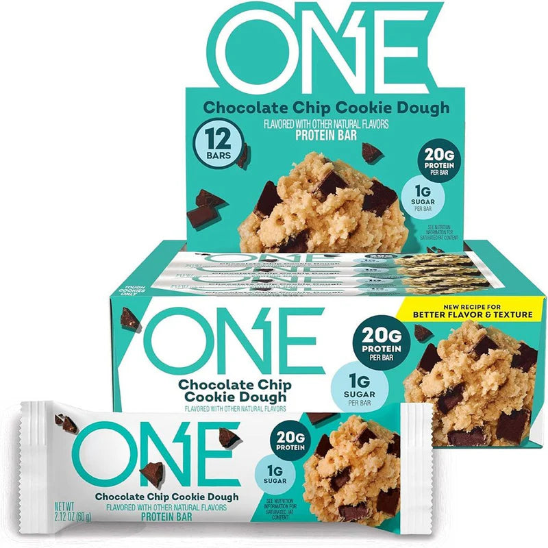ONE Bar Chocolate Chip Cookie Dough – Full Box (12 Pieces)