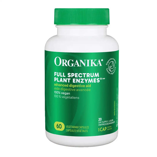 Organika Full Spectrum Plant Enzymes – 60 Veggie Caps