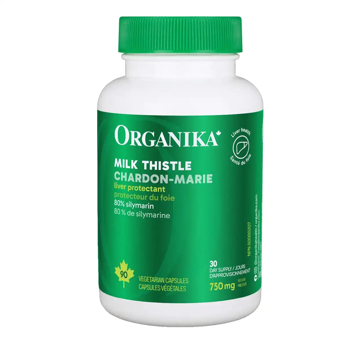 Organika Milk Thistle – 90 Veggie Caps