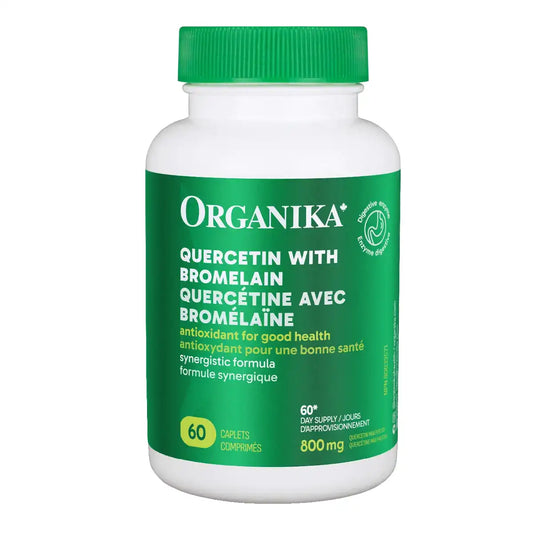 Organika Quercetin with Bromelain – 60 Caplets