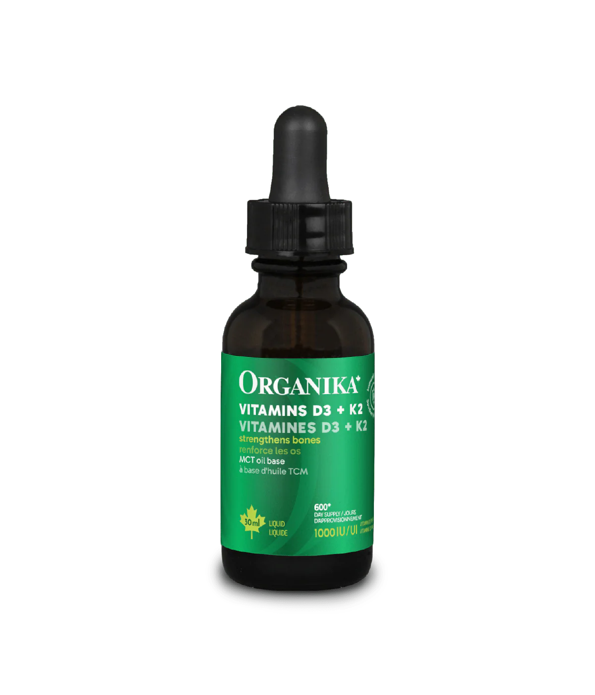 Organika Liquid Vitamins D3 + K2 – 30mL