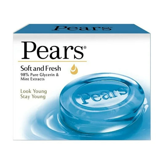 Pears Soft & Fresh Bathing Bar with 98% Pure Glycerine – 100g