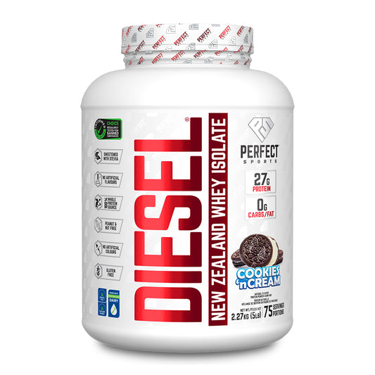 Perfect Sports DIESEL 100% Whey Isolate – 5 lbs | Cookies and Cream