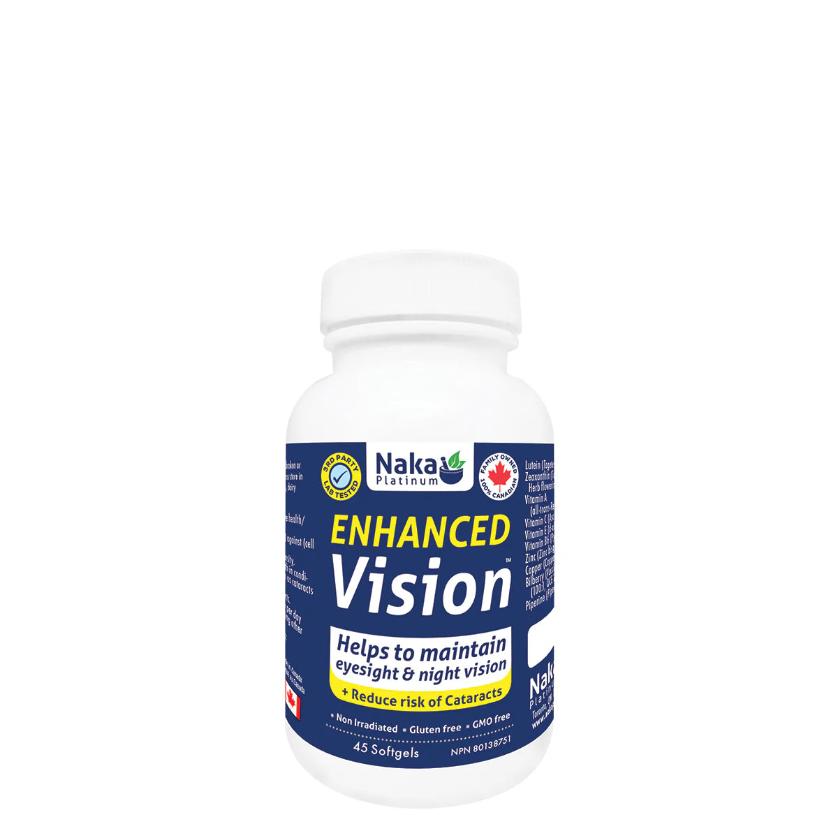 Naka Platinum Enhanced Vision – 45 Softgels