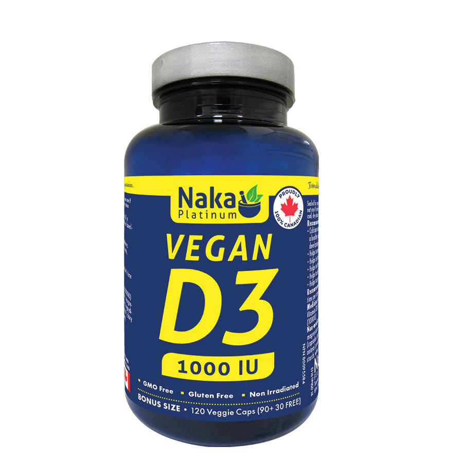 Naka Platinum Vegan D3 – 120 Vcaps