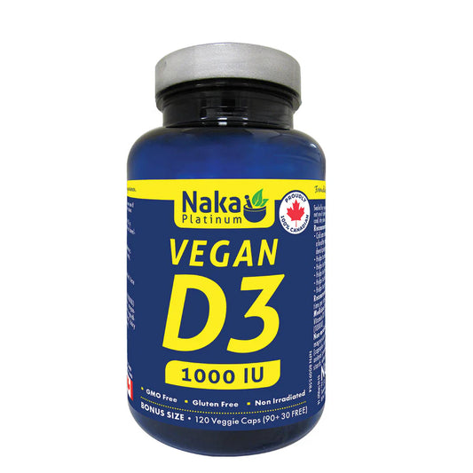 Naka Platinum Vegan D3 – 120 Vcaps