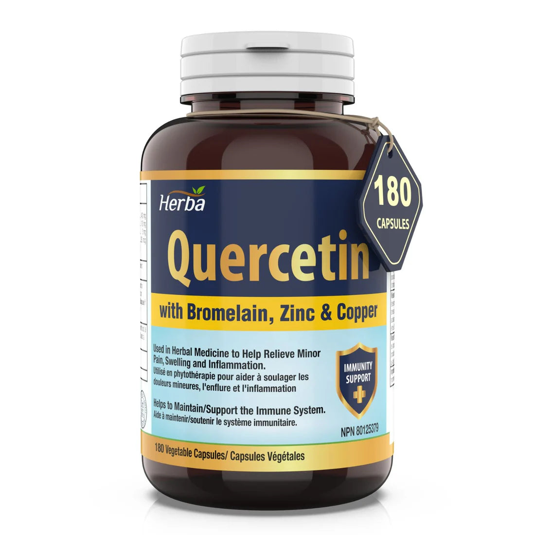 Herba Quercetin with Bromelain, Zinc & Copper – 180 Capsules
