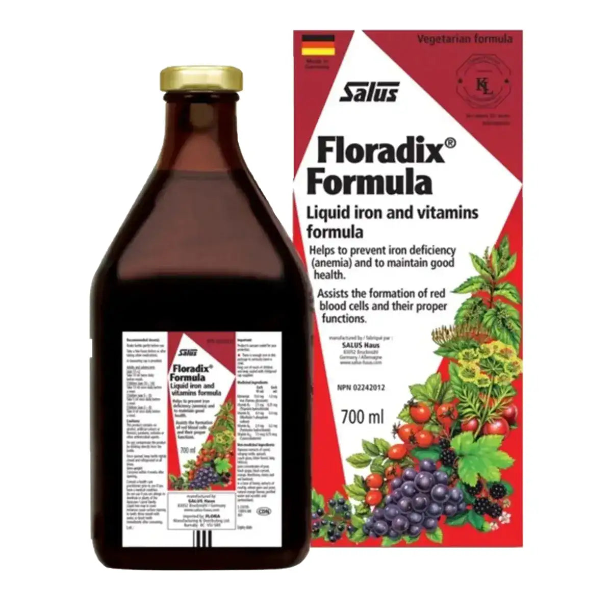Salus Floradix Formula (LIQUID IRON) – 700mL