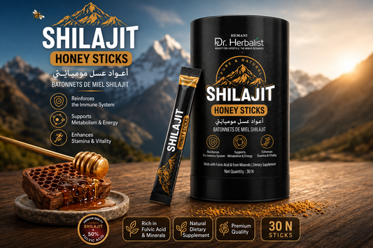 Hemani Shilajit Honey Sticks – 75% Fulvic Acid | 30 Pack 🍯 | Energy, Vitality & Daily Wellness Support