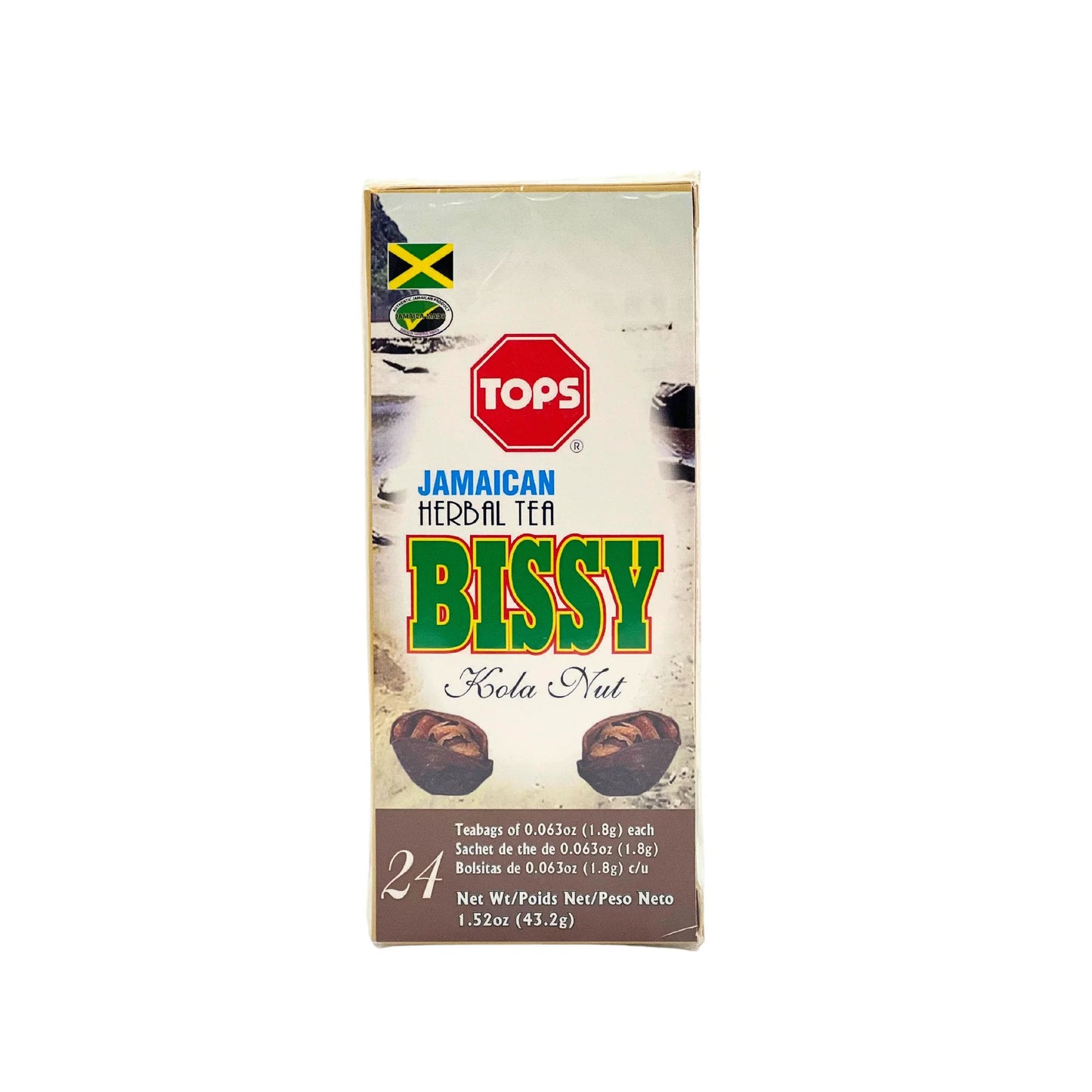 Tops Jamaican Bissy Tea – 24 Tea Bags 🌿 | Detox, Digestion & Traditional Herbal Support