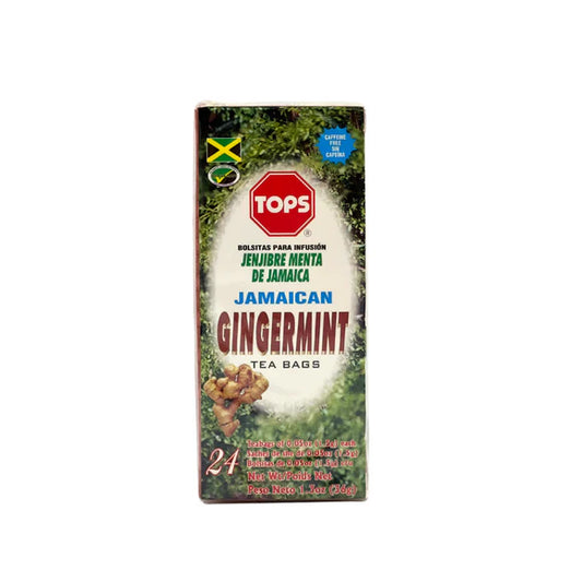 Tops Jamaican Gingermint Tea – 24 Tea Bags 🌿 | Digestion, Immunity & Refreshing Herbal Support