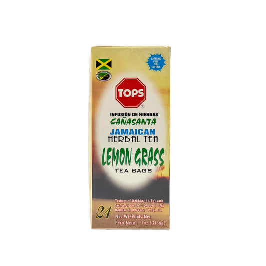 Tops Jamaican Lemongrass (Fever Grass) Tea – 24 Tea Bags 🌿 | Detox, Relaxation & Digestive Support